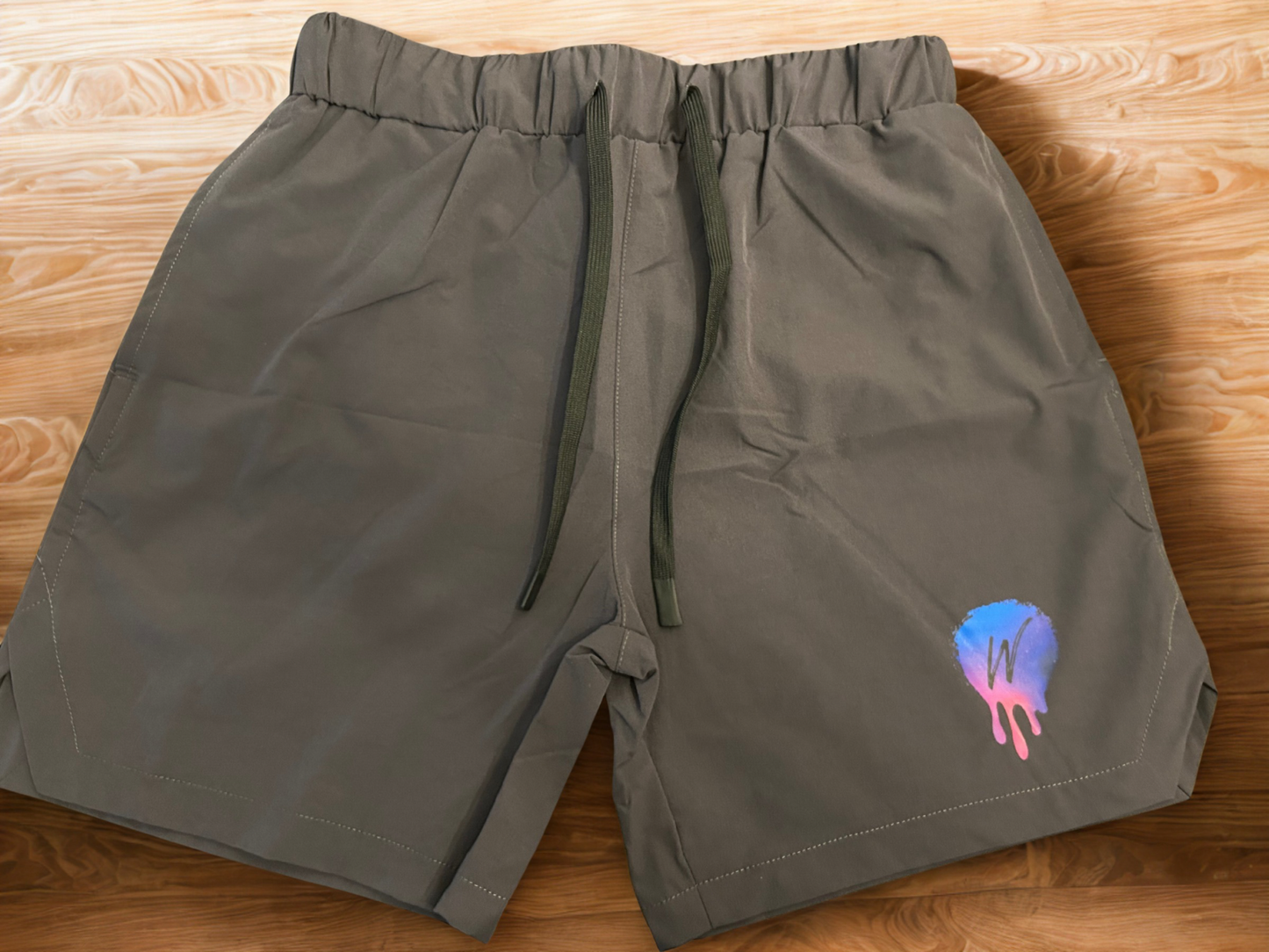 Mens grey workout shorts