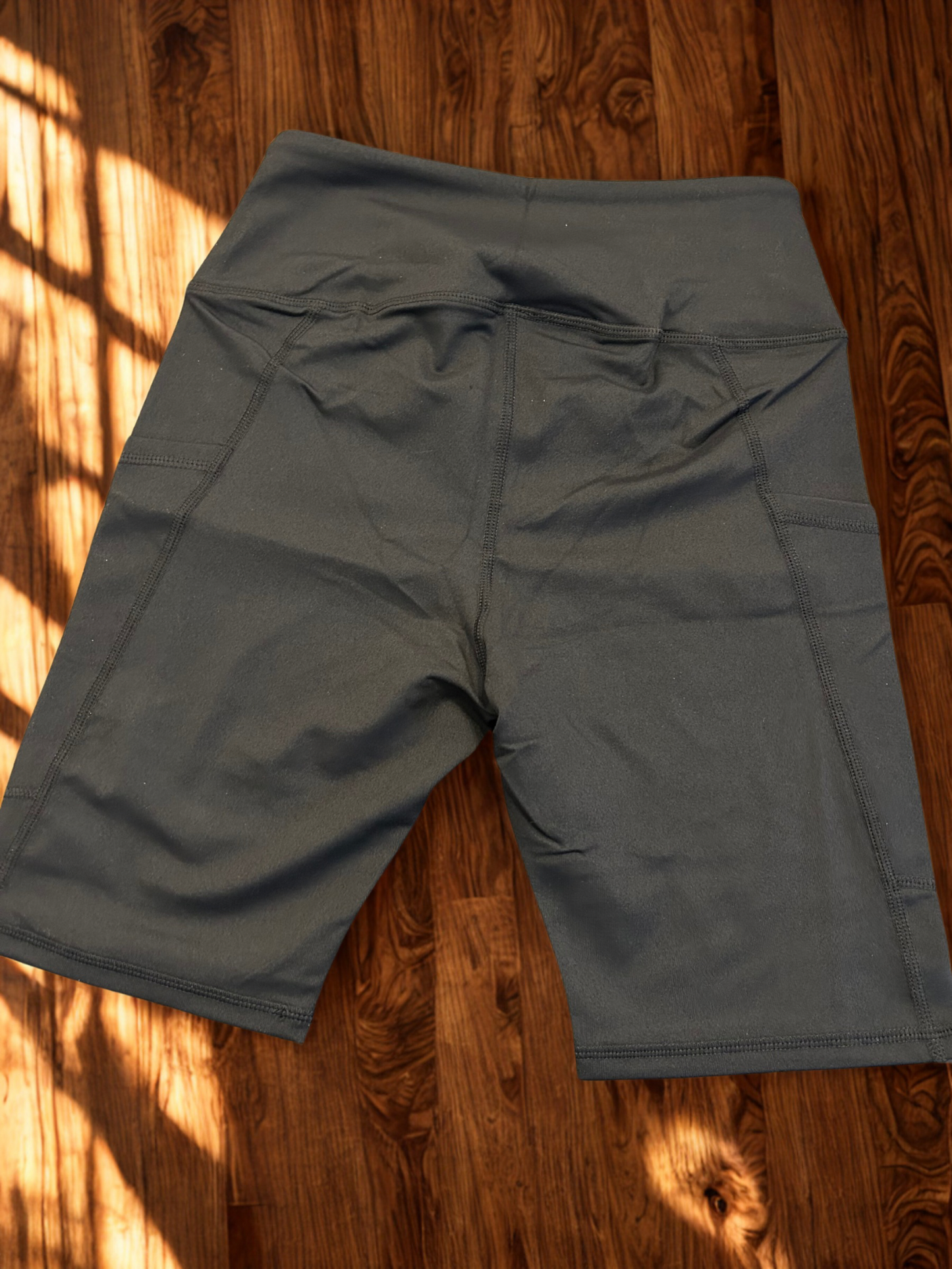 Black Drip Biker Shorts