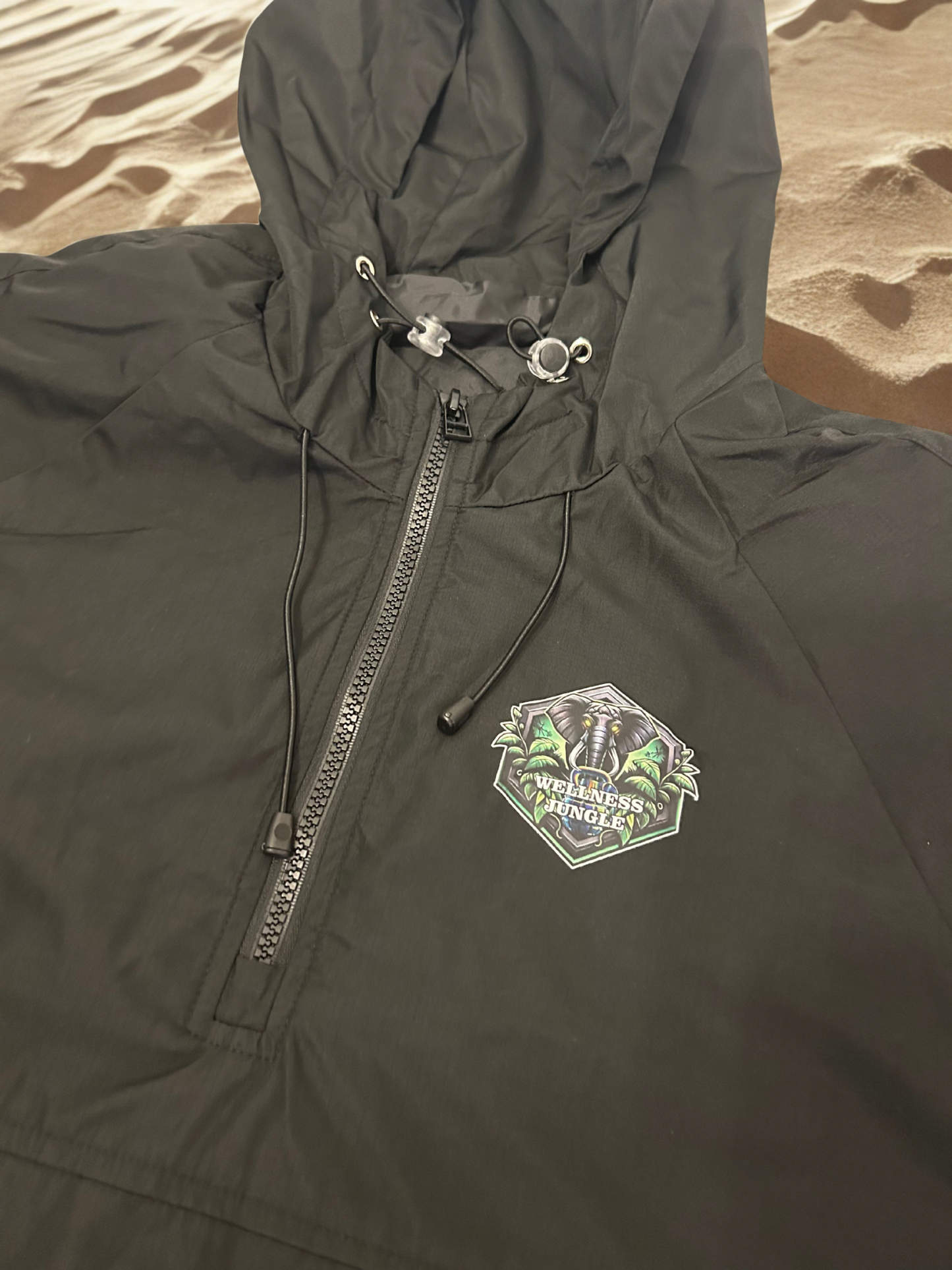 Hooded Pullover Windbreaker