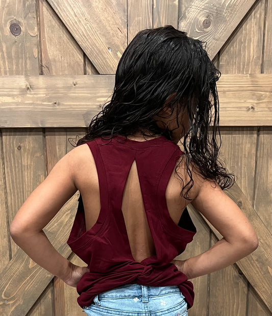 Ladies Slit Back Drip Tank